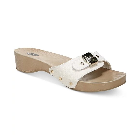 Dr. Scholls Womens Classic Slide Sandals Gardenia Snake 9 MSRP $60 - Picture 1 of 5